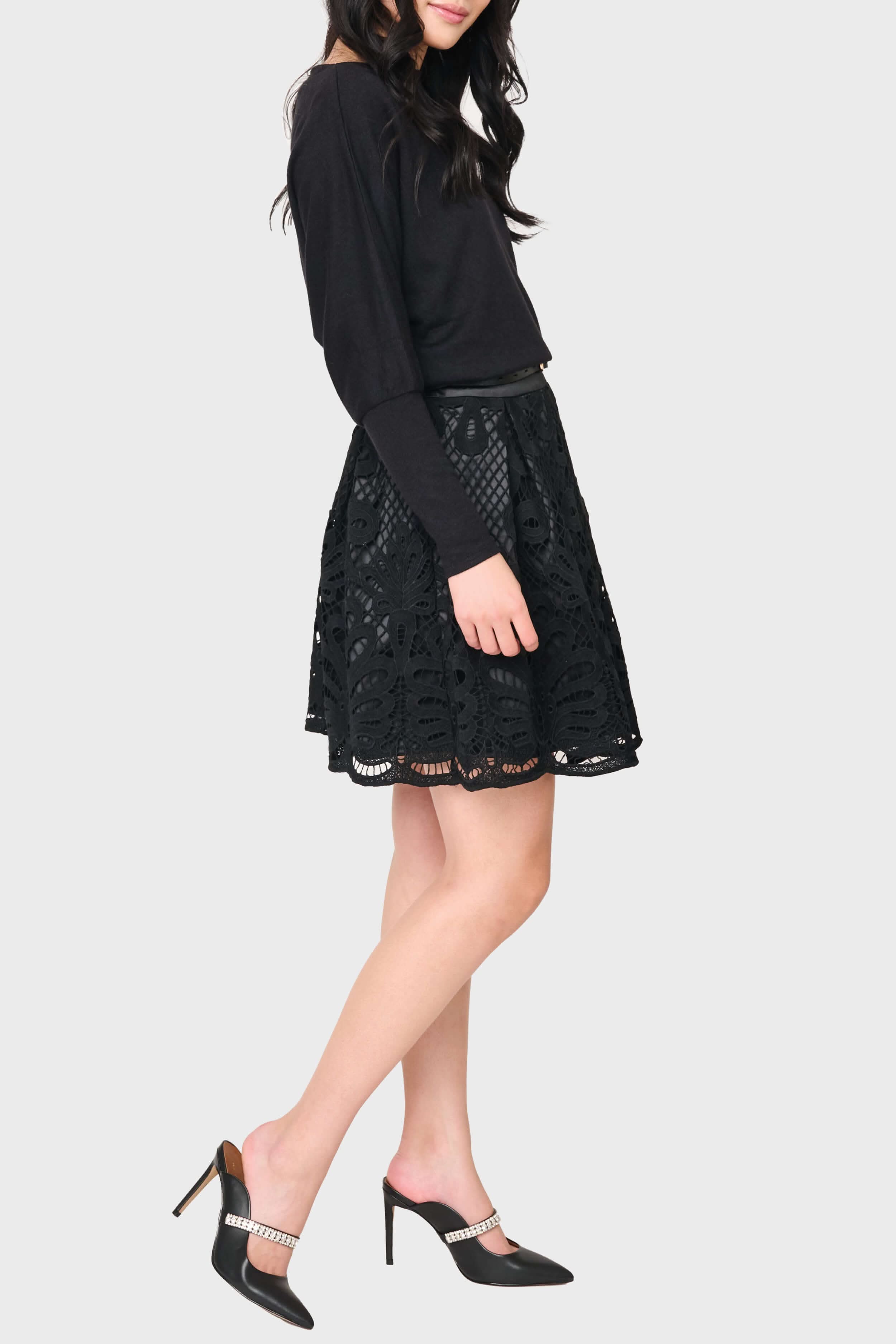 Lovely In Lace Box Pleat Skirt in - 45, SKIRTS, 451, SALE photo