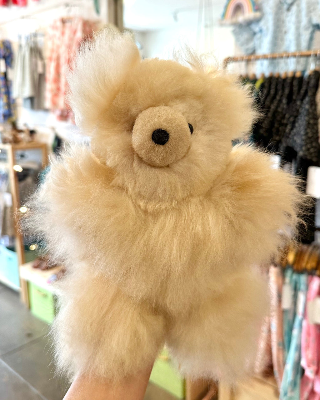 Neutral Tone Baby Alpaca Bear Medium in - photo