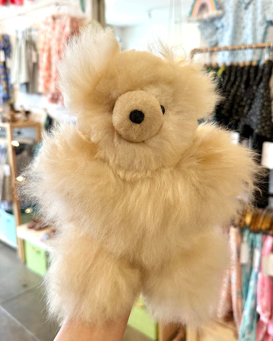 Neutral Tone Baby Alpaca Bear Medium in - photo