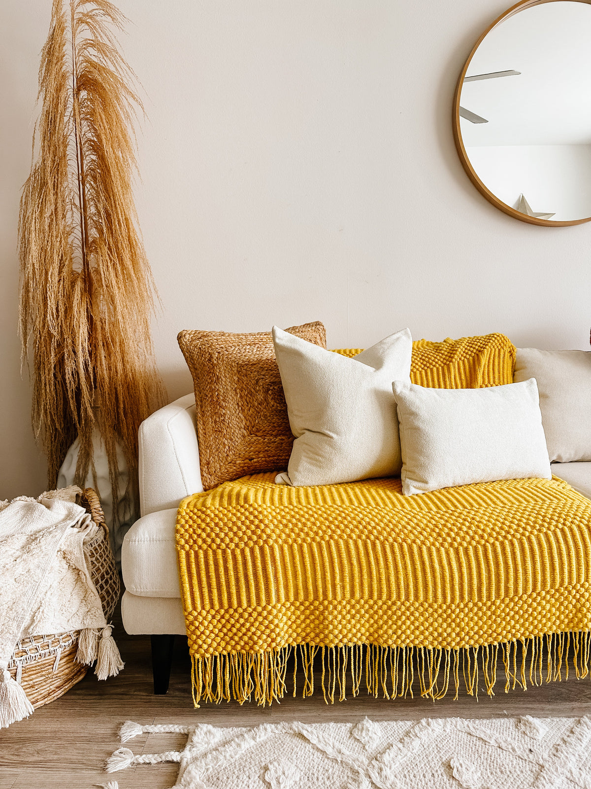 Cream Sherpa Lumbar Pillow Cover in - photo