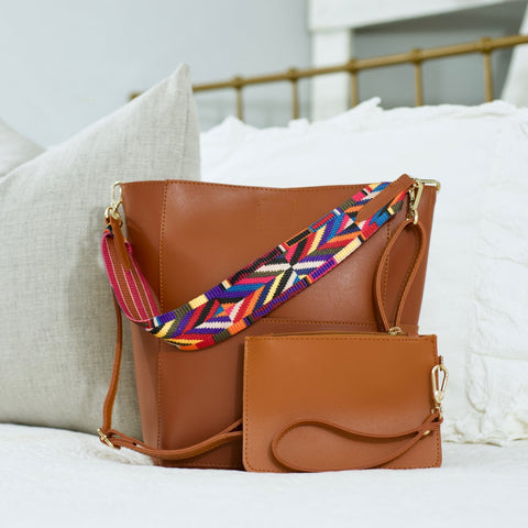 Kyndall Handbag | Choose Your Strap in Brown - Bags photo