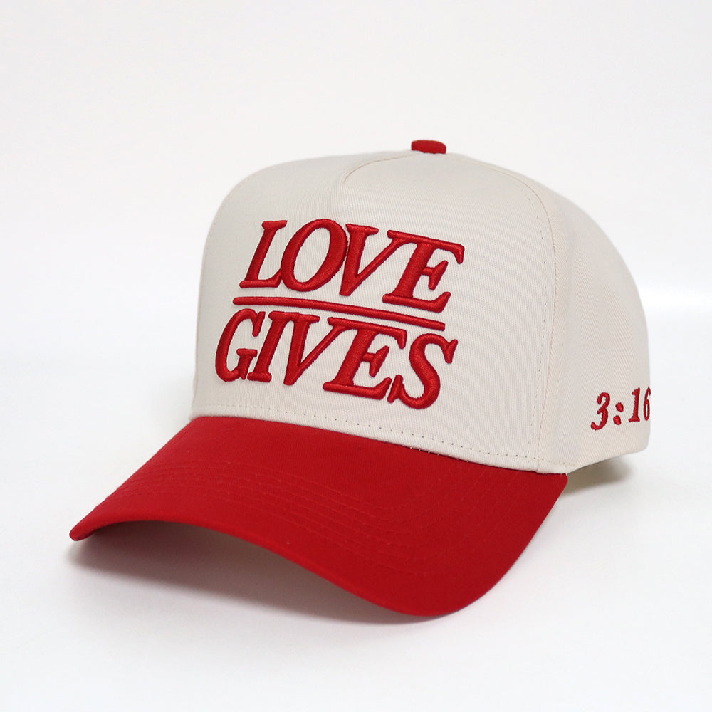 LOVE GIVES Hat in Cherry red - Merch photo