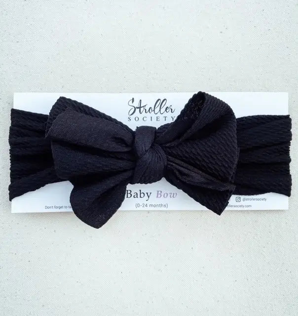 Baby Bows - Baby Hair Accessories in Black - Accessories photo