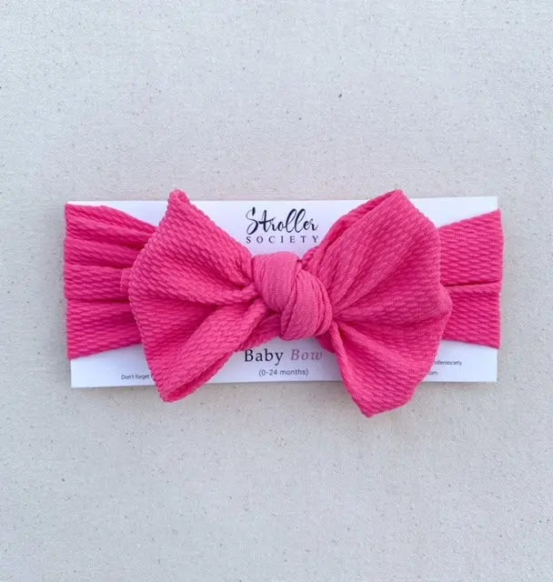 Baby Bows - Baby Hair Accessories in Bright Pink - Accessories photo