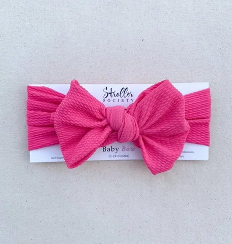 Baby Bows - Baby Hair Accessories in Bright Pink - Accessories photo