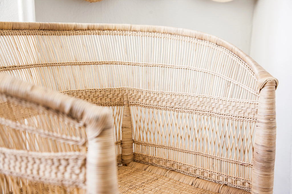 Handcrafted Malawi Cane Accent Chair in - Decor photo
