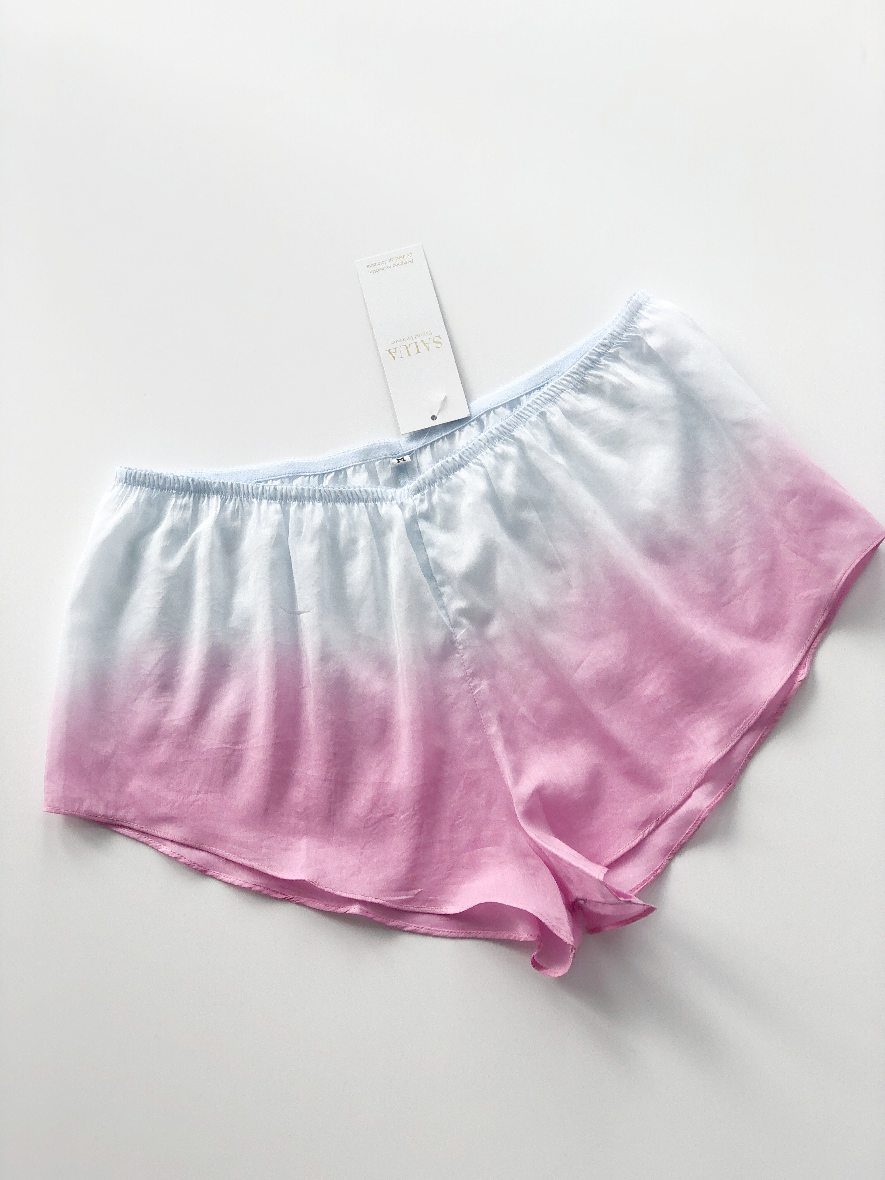 Sheer Gradient Shorts in Blue - SHORTS photo