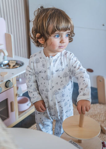 Gray Raccoon Baby Pajama