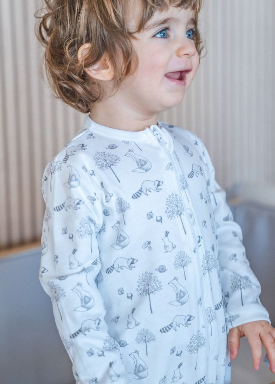 Gray Raccoon Baby Pajama