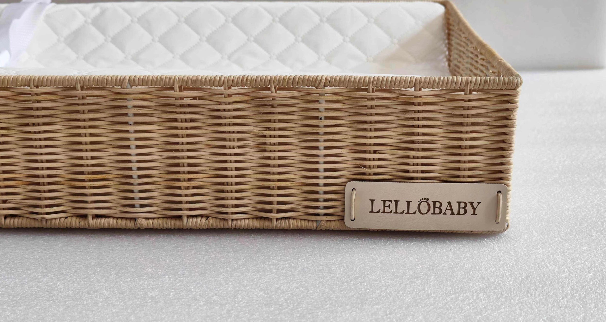 LELLOBABY™ X Hampton BABY- Rattan Wicker Changing Tray Premier in - Baby & Toddler photo