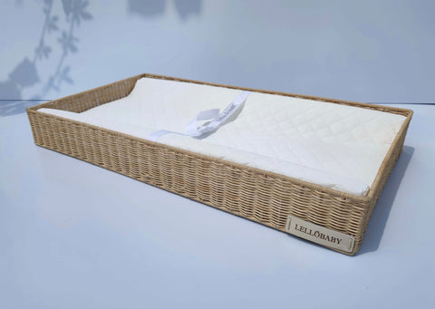 LELLOBABY™ X Hampton BABY- Rattan Wicker Changing Tray Premier in - Baby & Toddler photo