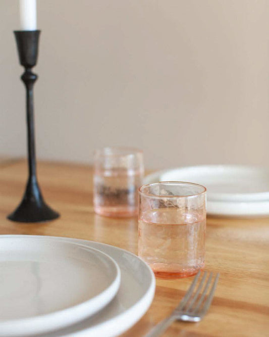 Handblown Hammered Glasses | Set of 4 in - Drinking Glass/Cup photo