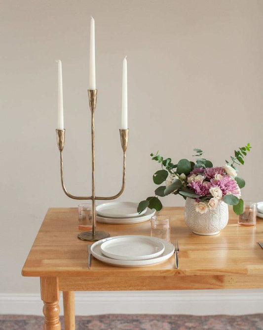 Hand-Forged Iron Candelabra in - Candle Holder photo