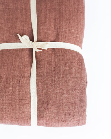 Stone Washed Linen Throw Blanket in - Blankets photo