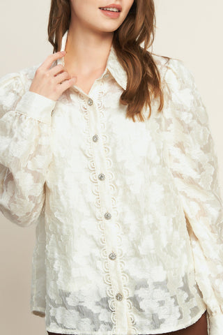 Luminous Glow Woven Top in - TOPS photo