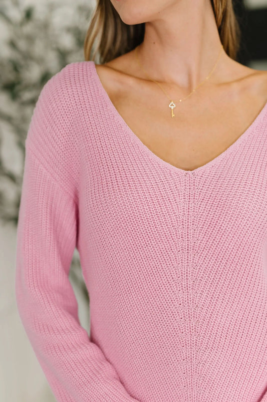 I'm All Yours V-Neck Sweater in - Womens photo