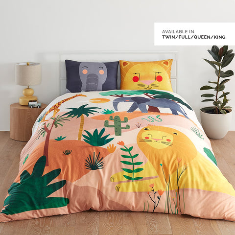 In The Savanna Duvet & Pillowcase in - Big Kid Bedding photo