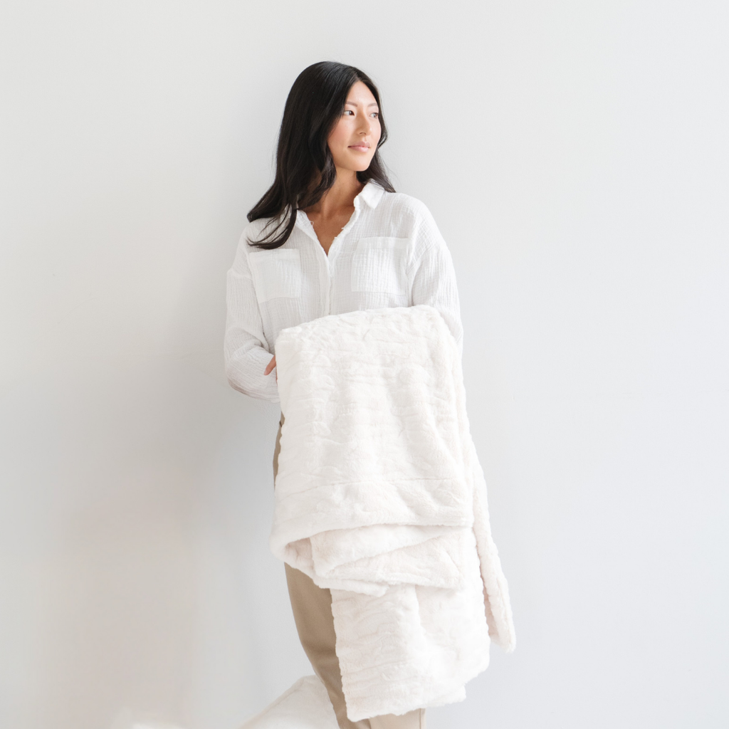 PATTERNED FAUX FUR THROW BLANKETS in - Throw Blanket photo