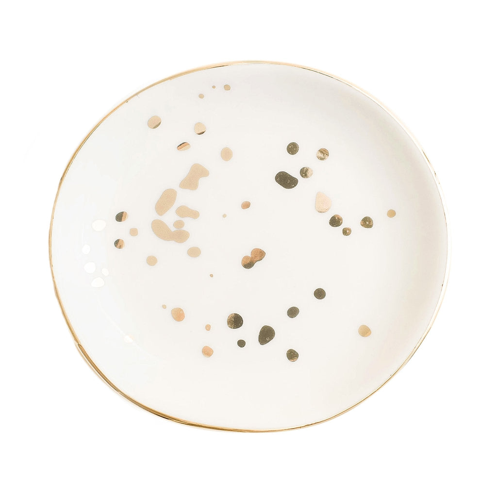 Gold Speckled Jewelry Dish in - Jewelry Dishes photo