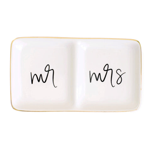 Mr. and Mrs. Jewelry Dish - SwagglyLife Home & Fashion