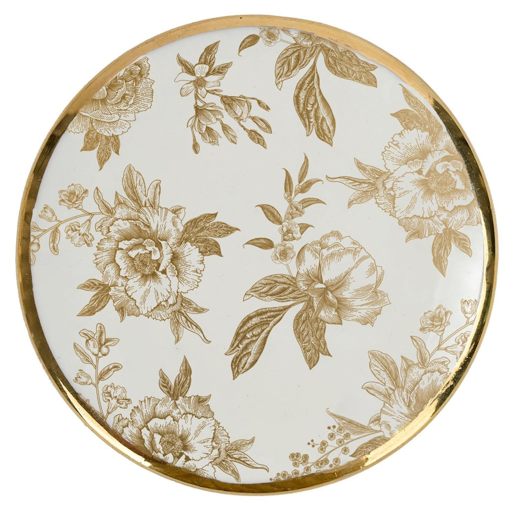 Gold Delft Trinket Dish with Lid in - Trinket Box photo