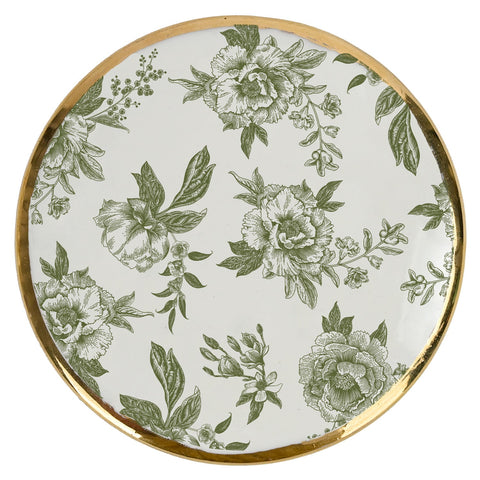 Green Delft Trinket Dish with Lid in - Trinket Box photo