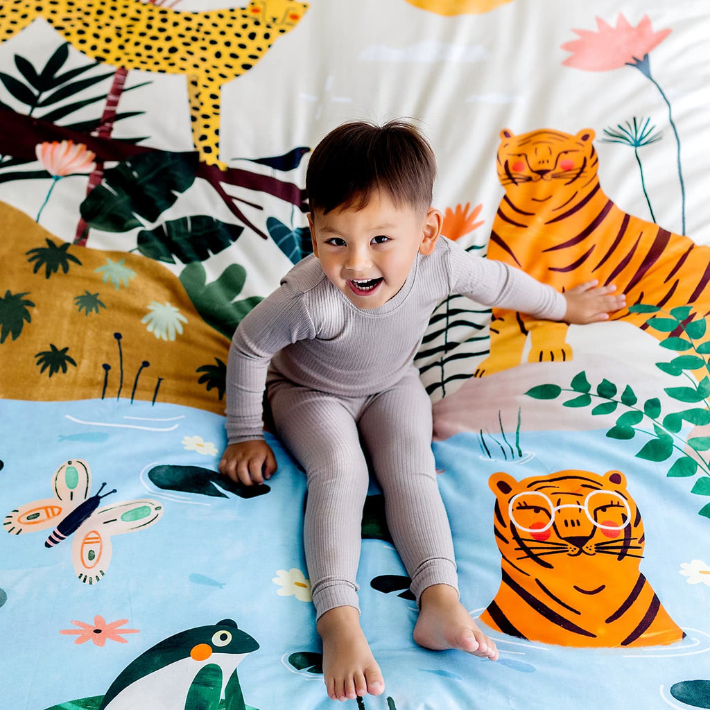 In The Jungle Duvet & Pillowcase in - Big Kid Bedding photo