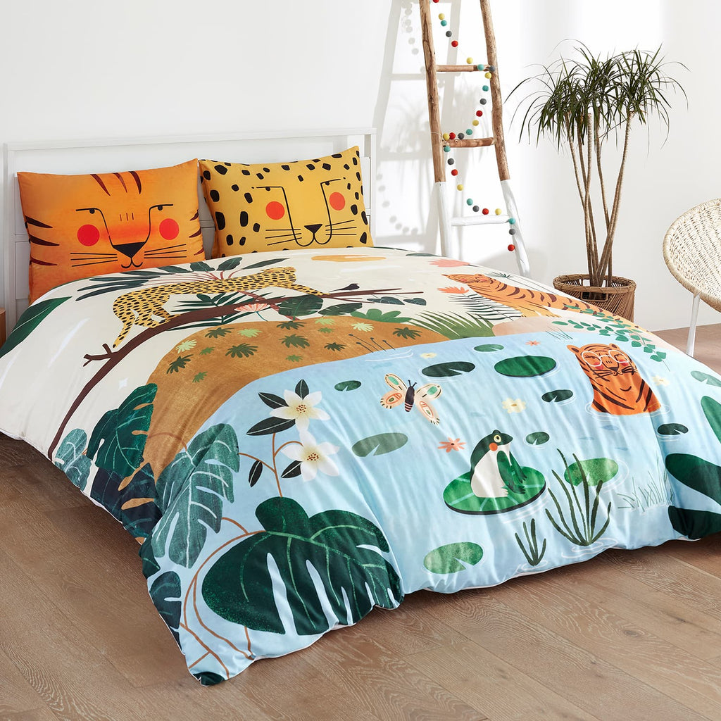 In The Jungle Duvet & Pillowcase in - Big Kid Bedding photo