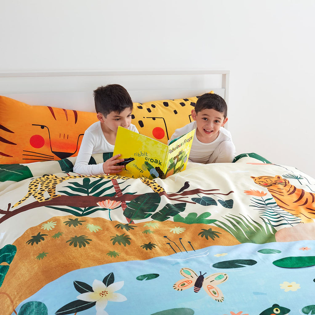 In The Jungle Duvet & Pillowcase in - Big Kid Bedding photo