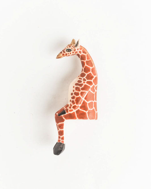 Hand-carved Giraffe Shelf Sitter in Default Title - Decor photo