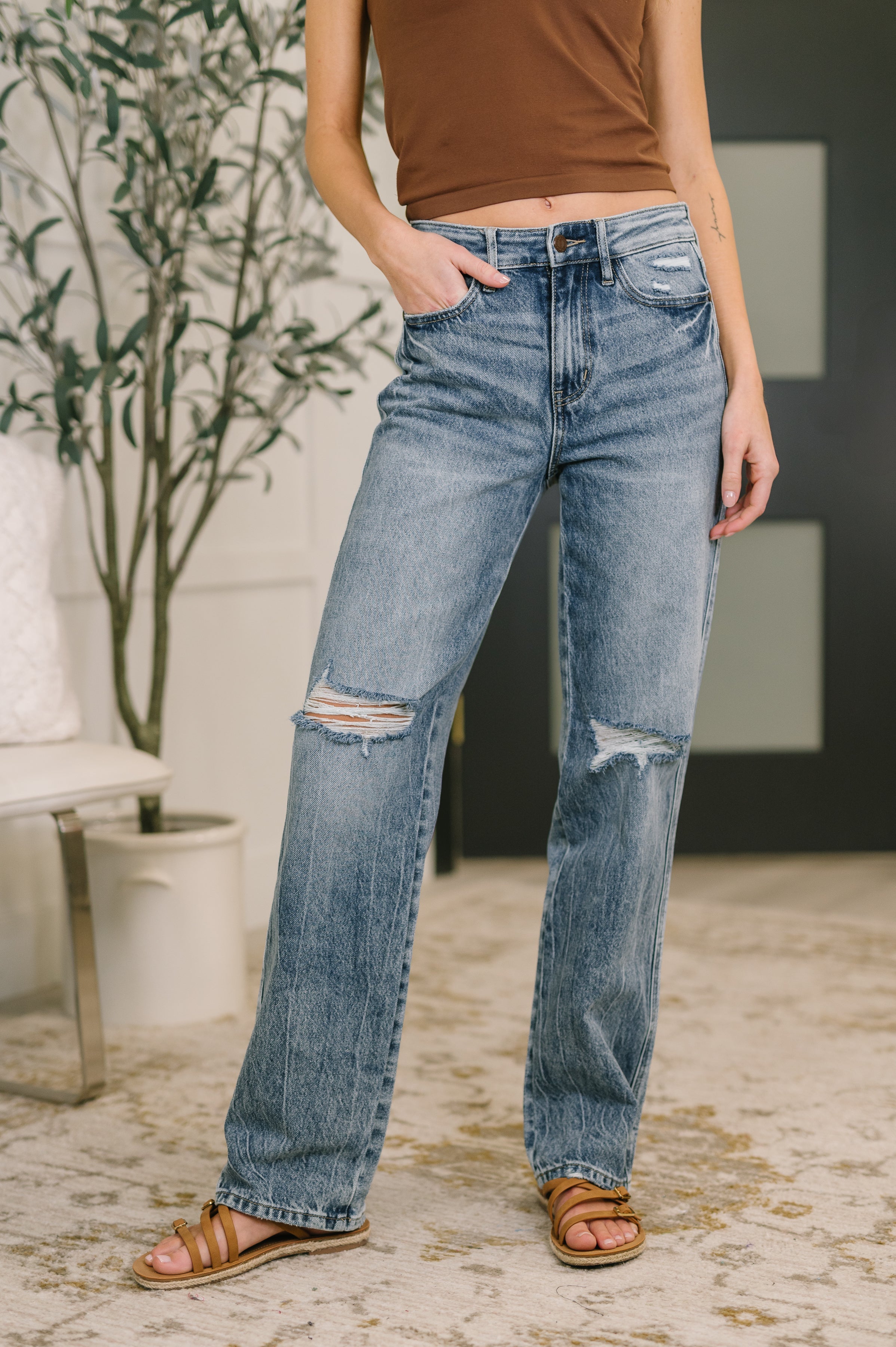 Kayla High Waist Rigid Magic Slim Straight in - Womens photo
