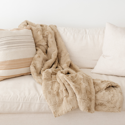 PATTERNED FAUX FUR XL THROW BLANKETS in - photo