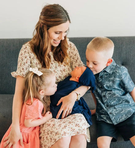 Swaddle Blanket and Hat Set - Navy Blue in - Swaddle Blankets & Hat / Headband Sets photo