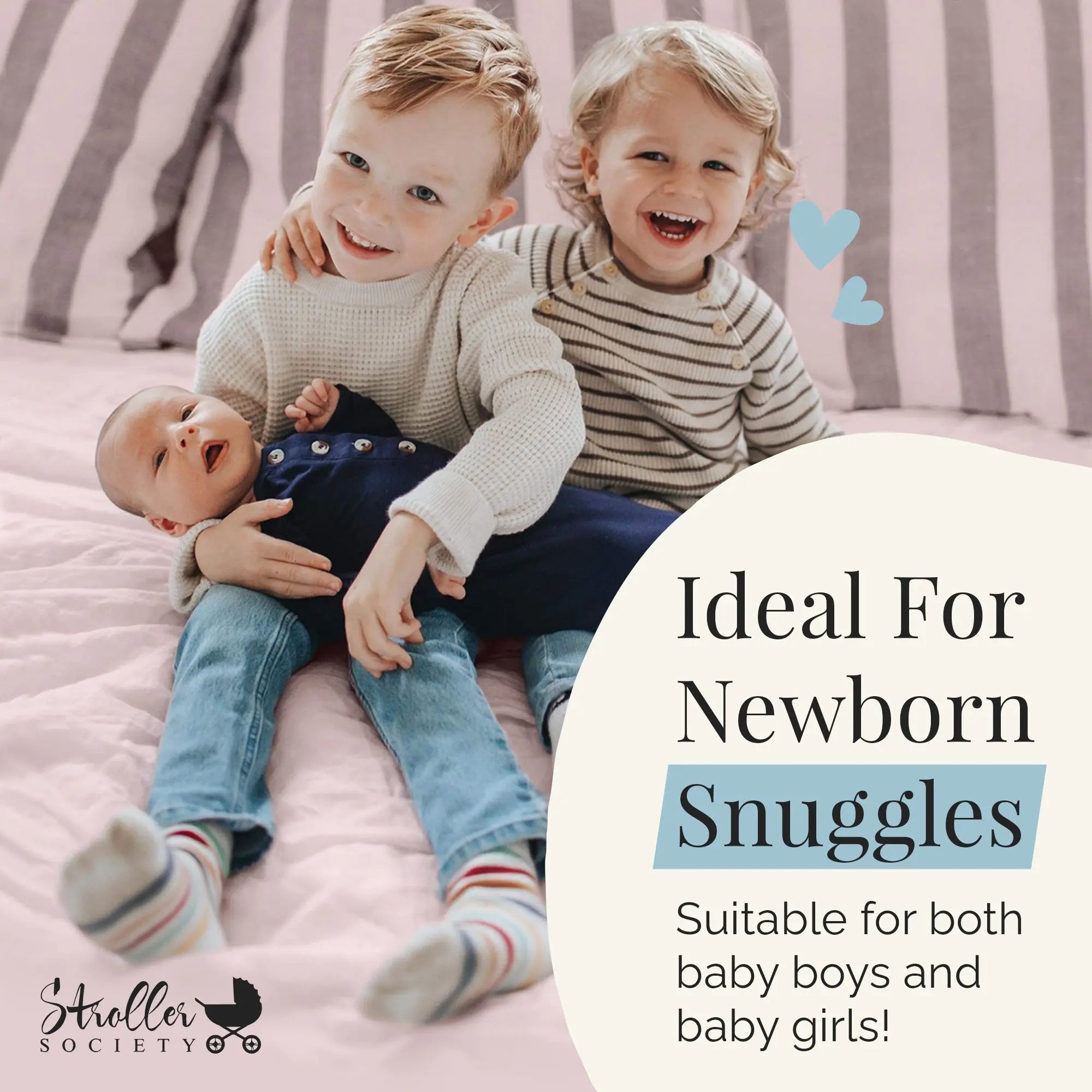 Newborn Knotted Gown and Hat Set Navy Blue, Newborn Clothes for Boys in - Newborn Knotted Baby Gown Sets photo