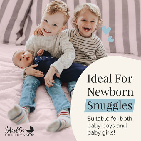 Newborn Knotted Gown and Hat Set Navy Blue, Newborn Clothes for Boys in - Newborn Knotted Baby Gown Sets photo
