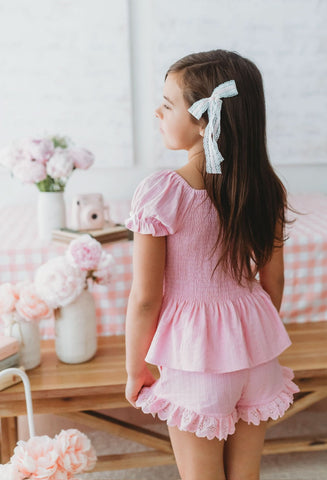 Cotton Candy Pink Short Set