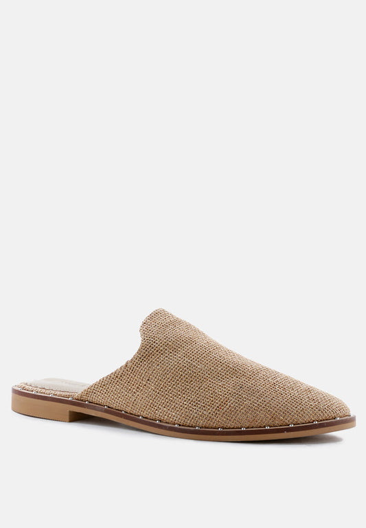 Rag & Co. Lia Handcrafted Canvas Mules in - Mules photo