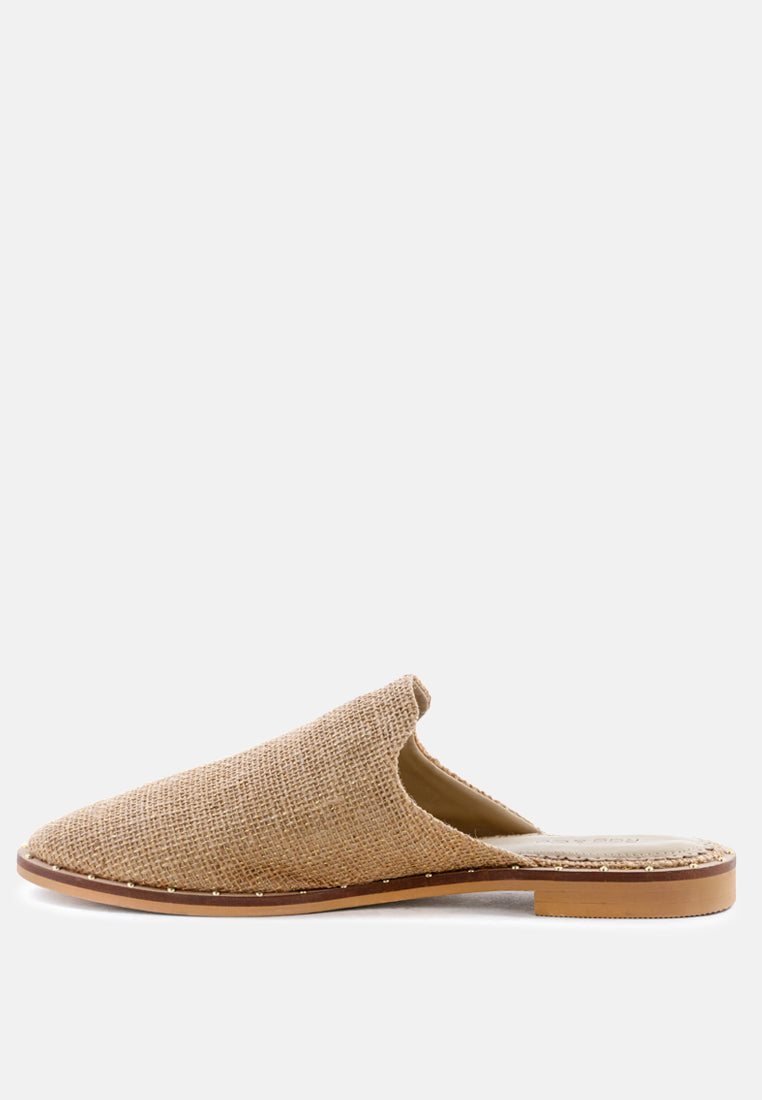 Rag & Co. Lia Handcrafted Canvas Mules in - Mules photo