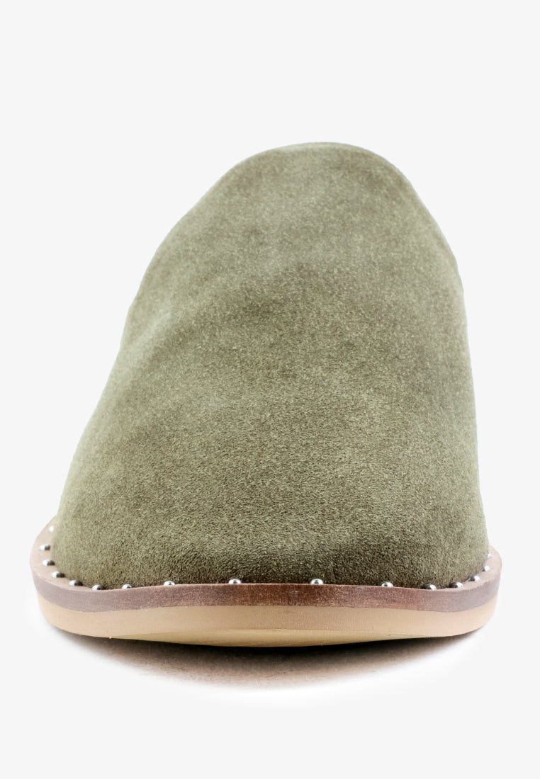 Rag & Co. Lia Handcrafted Canvas Mules in - Mules photo