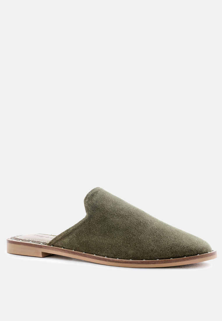 Rag & Co. Lia Handcrafted Canvas Mules in - Mules photo