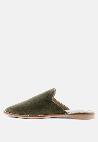 Rag & Co. Lia Handcrafted Canvas Mules in - Mules photo