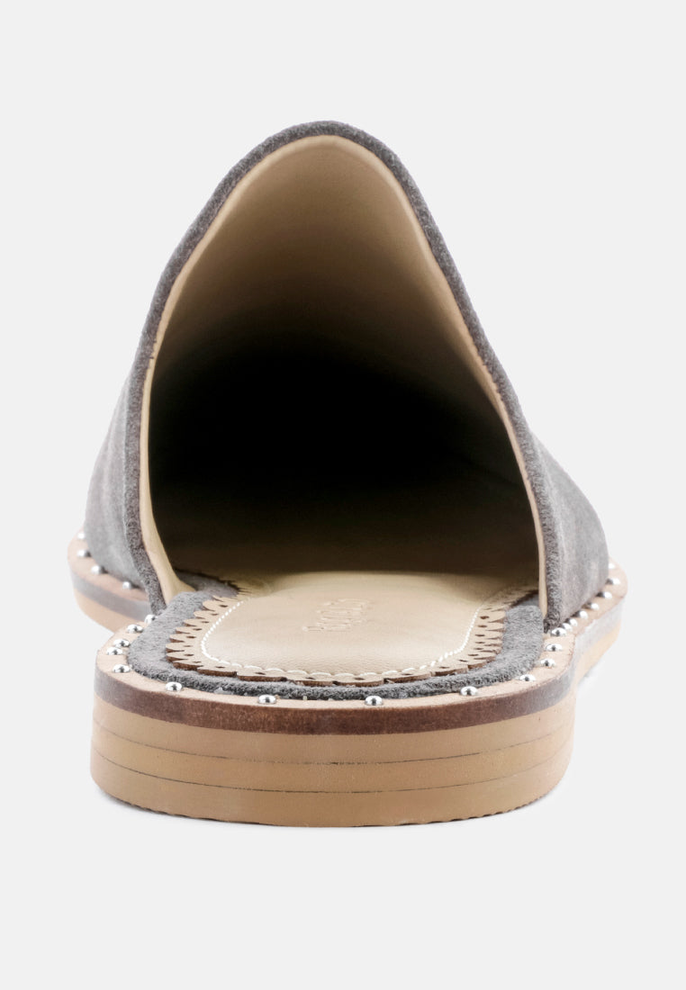 Rag & Co. Lia Handcrafted Canvas Mules in - Mules photo