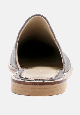 Rag & Co. Lia Handcrafted Canvas Mules in - Mules photo