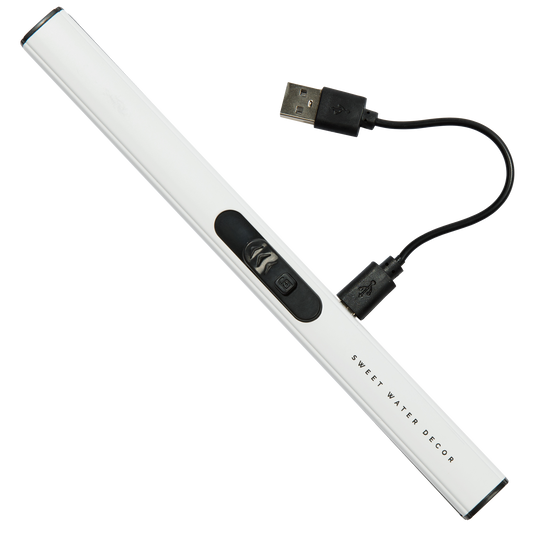 White Electric Lighter in - Rechargeable Lighters photo