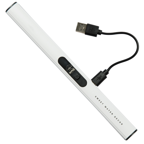 White Electric Lighter in - Rechargeable Lighters photo