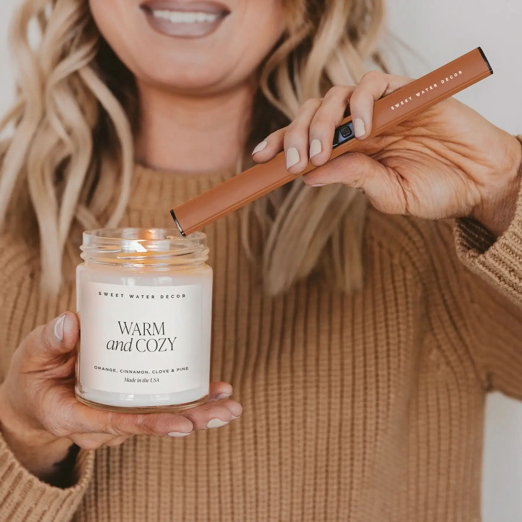 Burnt Orange Electric Lighter - SwagglyLife Home & Fashion