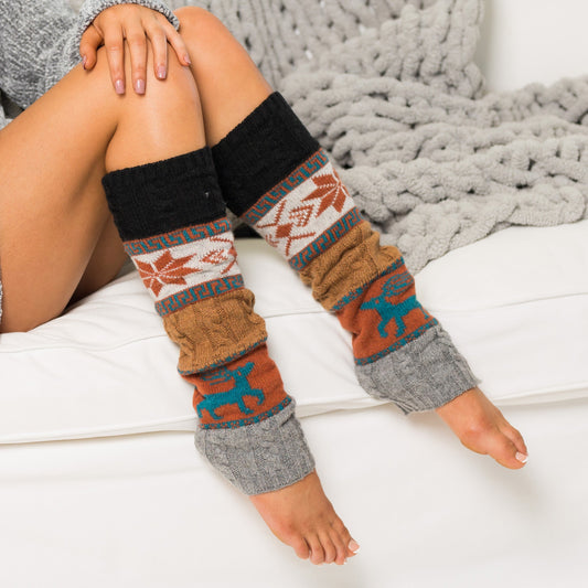 Nordic Snowflake Leg Warmer in - photo