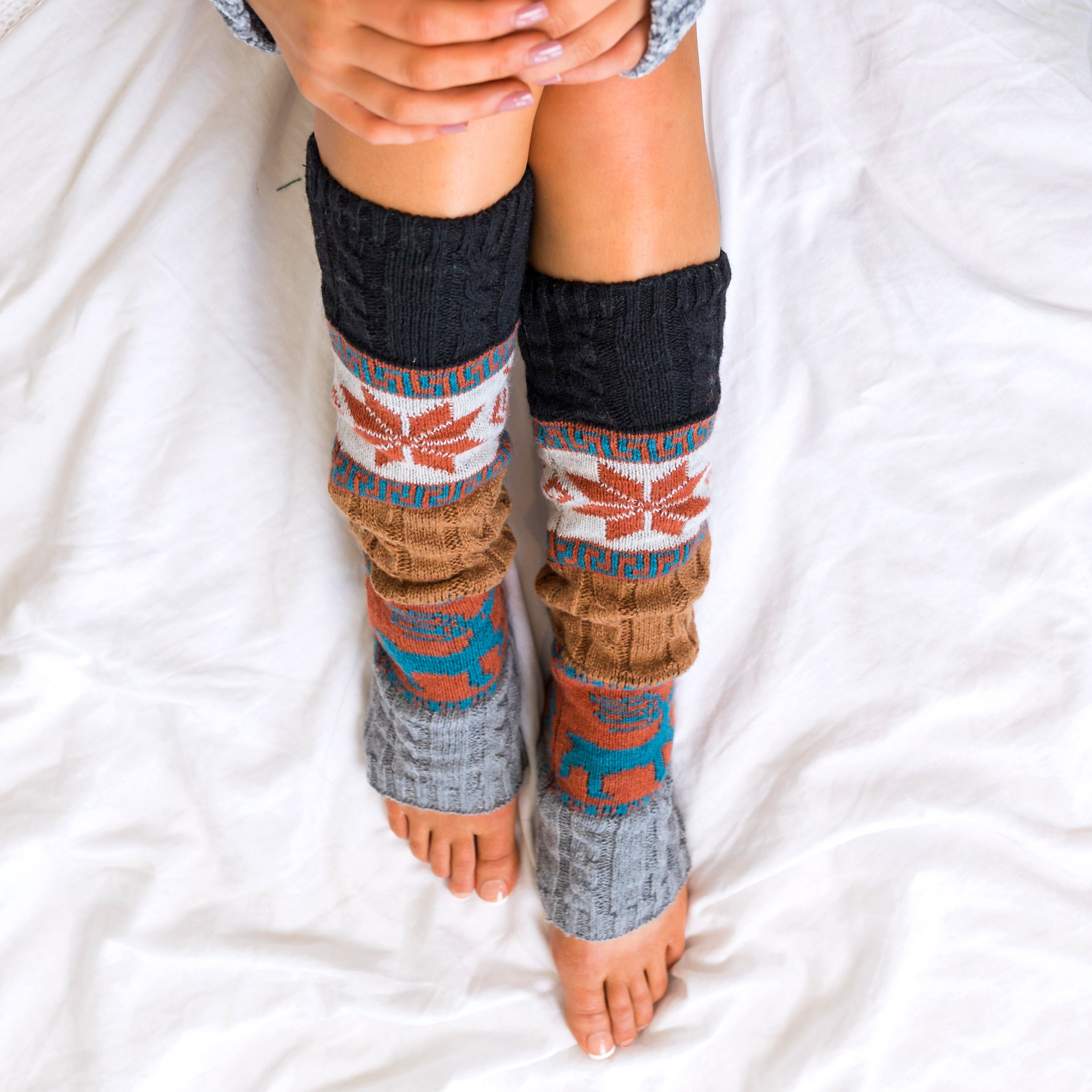 Nordic Snowflake Leg Warmer in - photo
