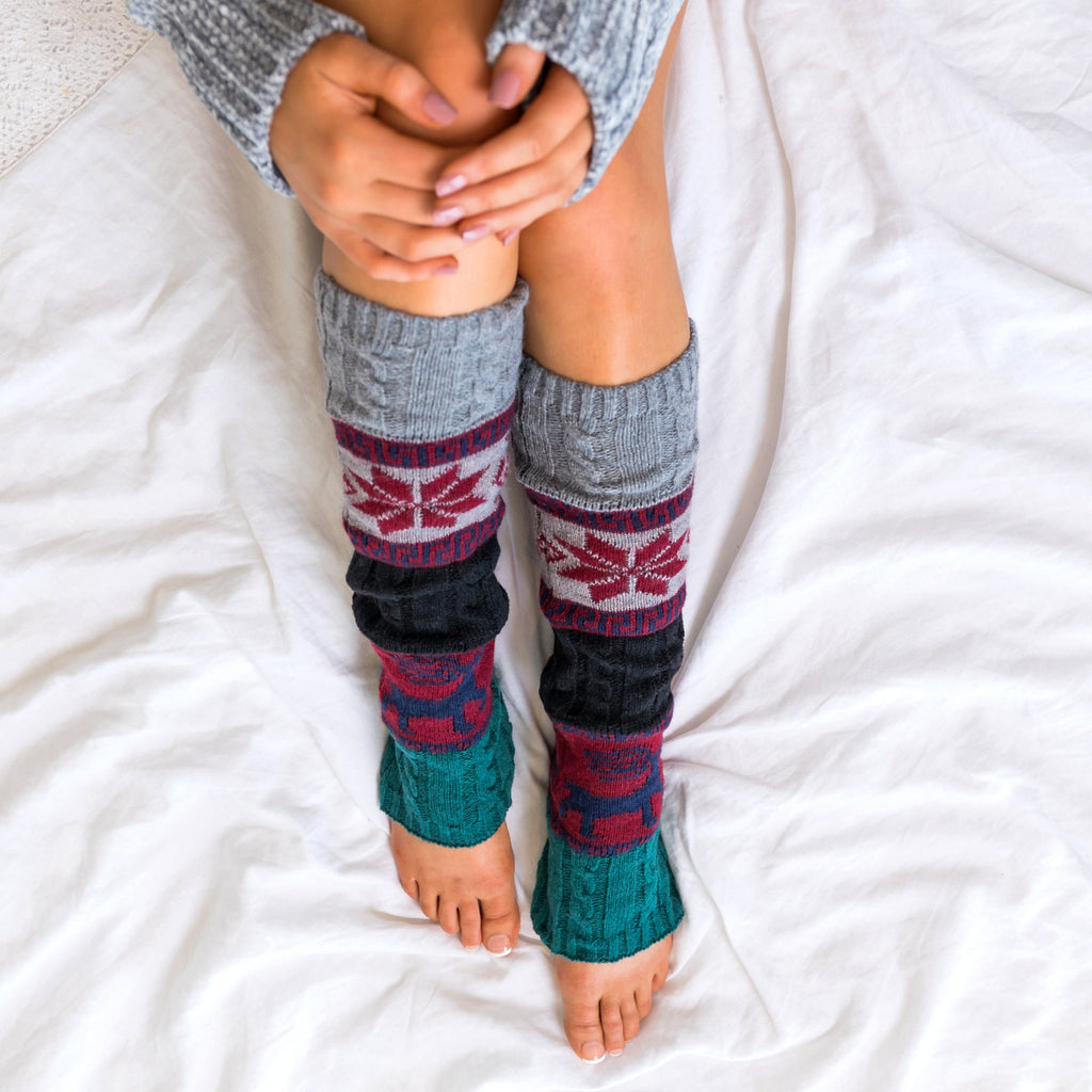 Nordic Snowflake Leg Warmer in - photo