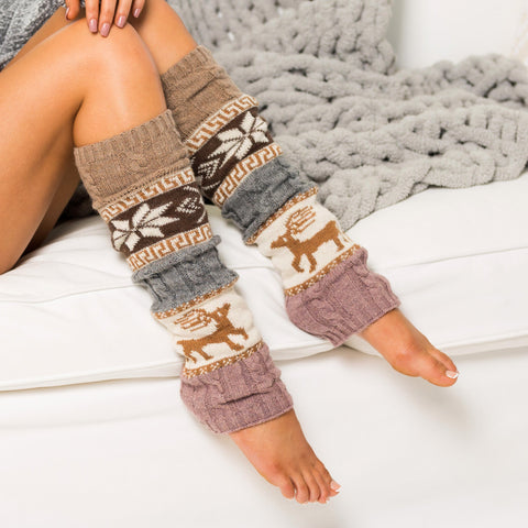 Nordic Snowflake Leg Warmer in - photo